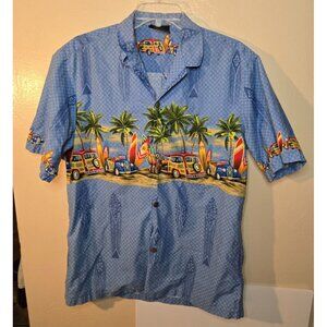 Royal Creation Men's Surfside Hawaiian Style Short Sleeve Button Down Size Large